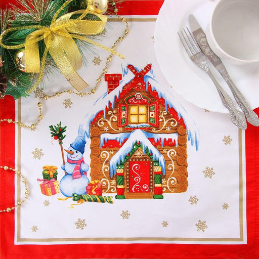 Набор новогодний «Этель. Новогодняя сказка»: скатерть 150×110 см ±3 см, с ГМВО, салфетки 40×40 см, 4 шт.