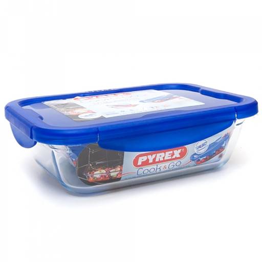 Форма для запекания и выпечки с крышкой COOK&GO 1.9л 25х19х7см прямоугольная