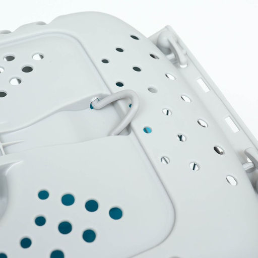 Переноска для животных пластиковая 47 х 30 х 35 см, вес до 9 кг, синяя - Пижон фото 12