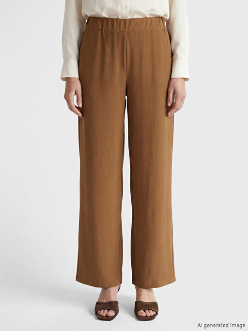 Beli Lastikli Geni? Pa?a Kad?n Pantolon