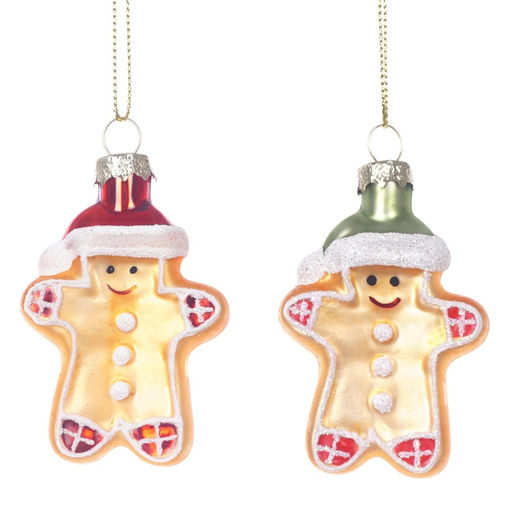 Украшение новогоднее "Пряничный человечек", L5 W2 H8 см, 2в.