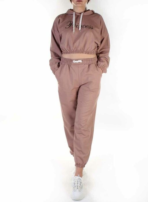 303-1 BROWN Спортивный костюм женский (100% хлопок) - Fashion фото 2