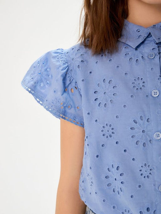 ACOOLA / Блузка детская для девочек Landing синий фото 3