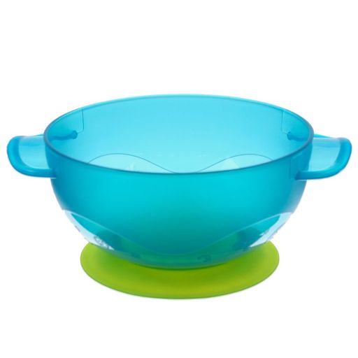 Набор для кормления: миска на присоске с крышкой, ложка, цвет бирюзовый - Крошка я фото 4