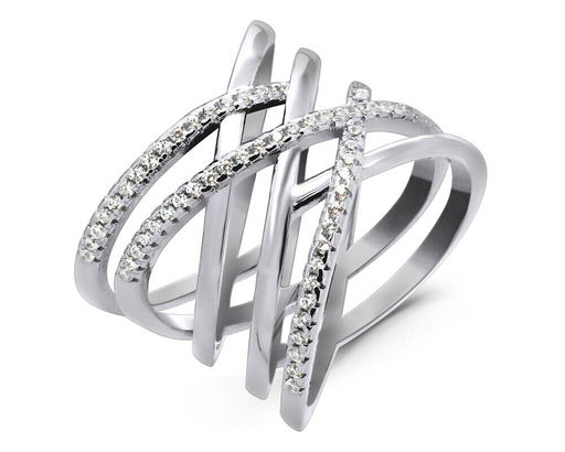 Кольцо из серебра куб.циркон., МЦВА371