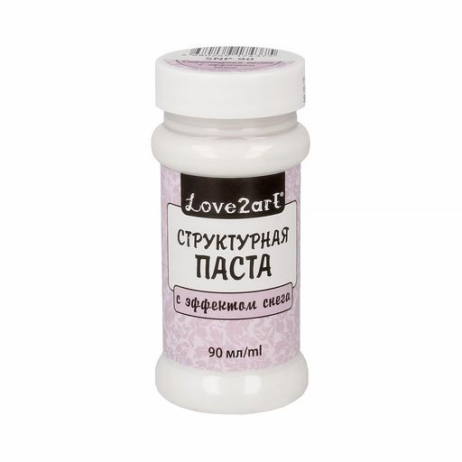 Love2art SNP-90 Структурная паста с эффектом снега 90 мл белый