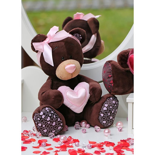 Мягкая игрушка «МедведьMilk», с сердцем, 70 см