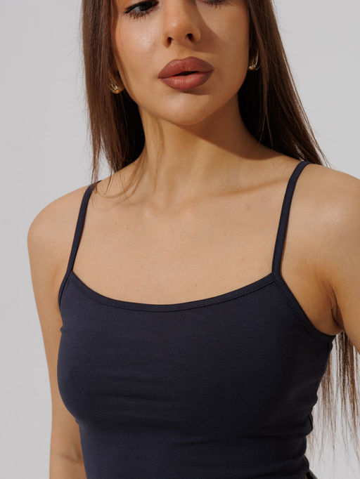 Женский топ на бретелях Lingeamo графит ЛТ-05 (33)  фото 5