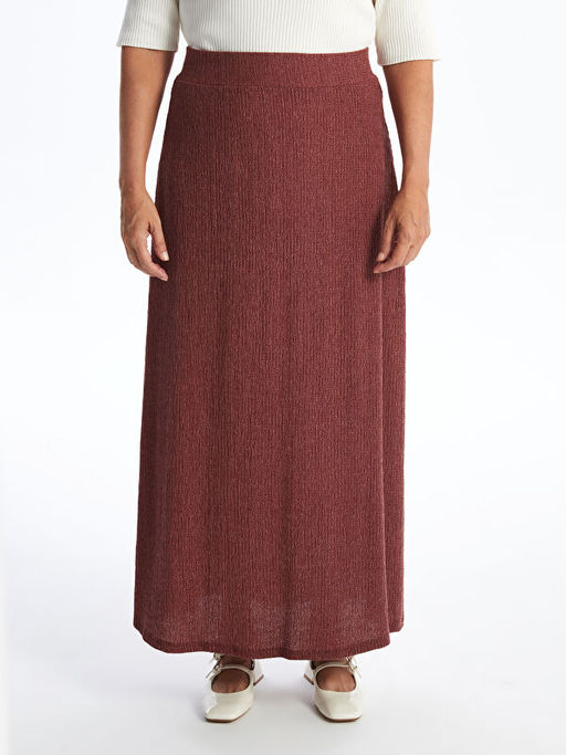 Beli Lastikli Dokulu Kad?n Etek