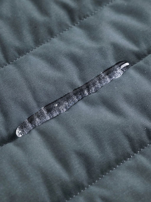 Куртка мужская стёганая с капюшоном с графеновой подкладкой цвета хаки 9623_1Kh