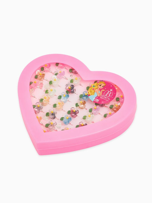 Цена за 36 шт. Кольцо «Выбражулька. Цветок», с подвеской, МИКС, безразмерное