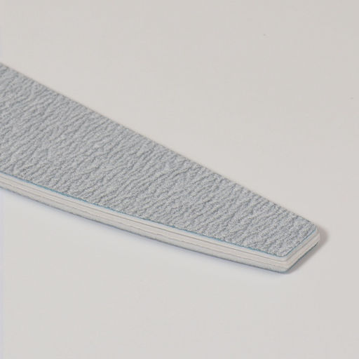 Цена за 3 шт. Пилка для ногтей, лодочка, 180/200 грит, 18 см, серая