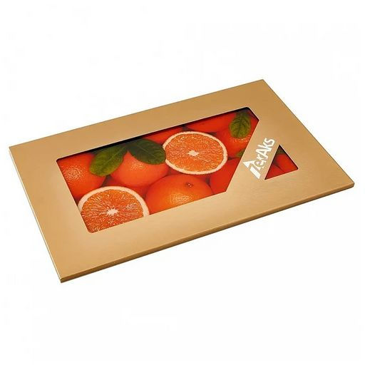 ДВ4-005 Доска разделочная стеклянная Апельсины 23*37 см (14) - Delta фото 2