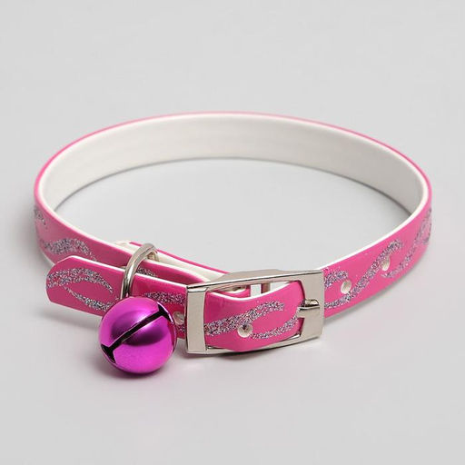 Ошейник из искусственной кожи Бесконечность с блестками, 30 х 1 см, микс цветов - Пижон фото 2