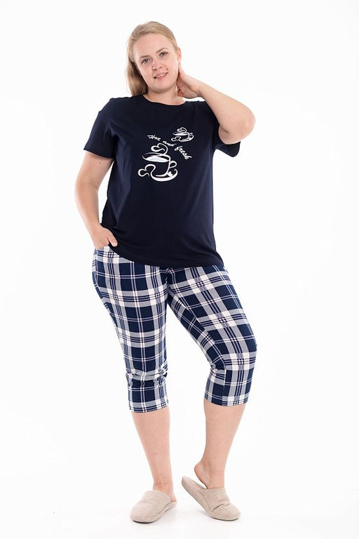 Пижама М324295Пср синий/розовый - Елена фото 2