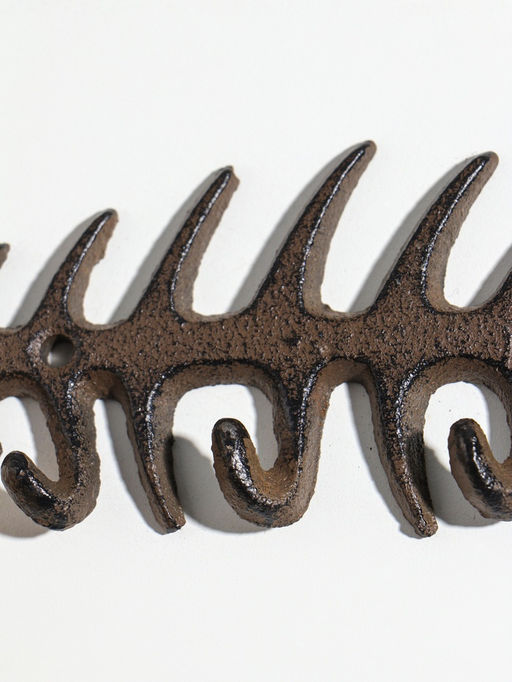 Крючки декоративные чугун "Рыбий скелет" 19,7х6,5х1,5 см