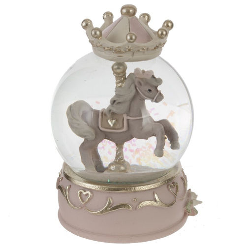 Фигурка декоративная в стекл шаре "Карусель", D 6,5 см, L6,5 W6,5 H10 см, 3в.