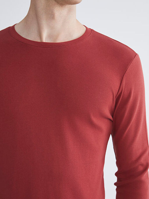 Bisiklet Yaka Basic Uzun Kollu Erkek Ti??rt