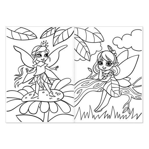 Цена за 3 шт. Раскраска для девочек «Сказочные феи», 16 стр., формат А4