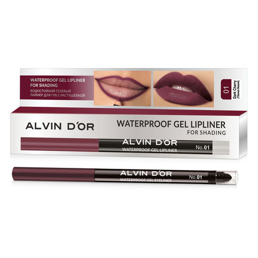 Alvin Dor P-21 Карандаш для губ гелевый водостойкий Lipliner for shading тон 01 тёмная вишня 0,29г