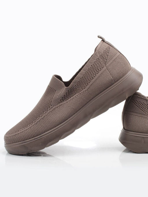 05-TEX-D03-09 DK. BEIGE Полуботинки спортивные летние мужские (текстиль) - Фабричный китай фото 11
