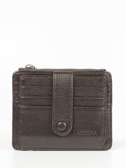 LACCOMA кредитница LA-6525-темно-коричневый натуральная кожа
