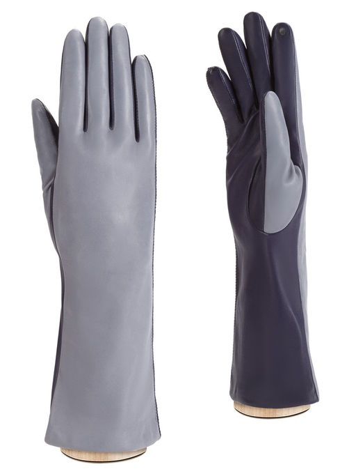 Перчатки женские ш+каш. TOUCH F-IS0065 grey/d.blue - Eleganzza фото 7