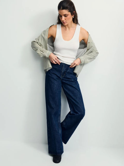 Джинсы wide leg с высокой посадкой / Zarina  фото 2