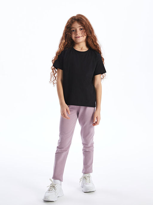 Beli Lastikli Basic K?z ?ocuk Uzun Tayt