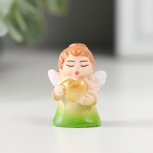 Цена за 4 шт. Фигурка полистоун «Ангелочек в цветном платье», 1.5×2×3 см, МИКС