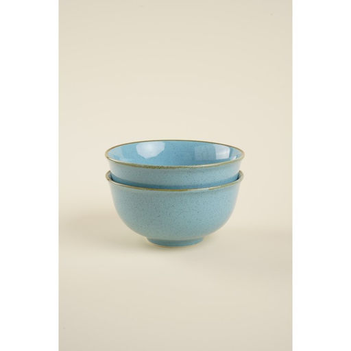 Салатники SL Home Аззура, 750 мл, d=15 см, набор 2 шт., фарфор, голубые