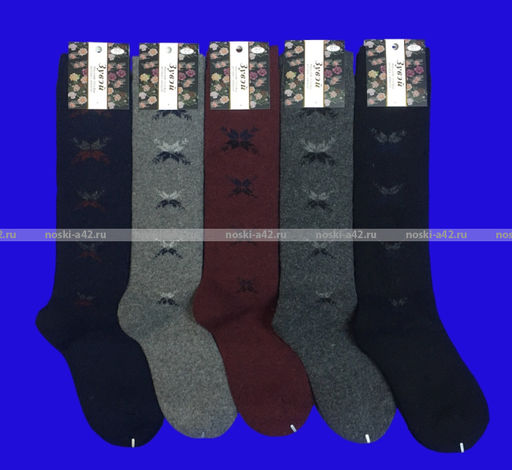 Цена за 6 пар. Зувей гольфы женские внутри махра ангора+шерсть 36-41  фото 4