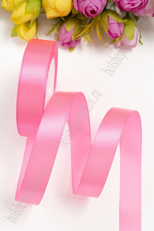 Лента атласная 2 см*25 ярд (SF-1358) розовый №05