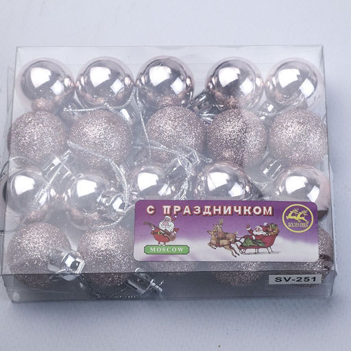 Миниатюрные Шары НГ роз. 2024 - Family фото 2