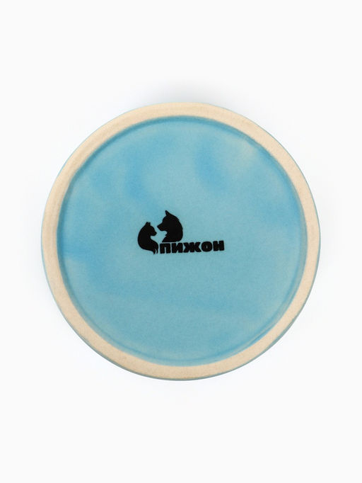 Миска керамическая Food=200 мл - 10104.5 см, голубая - Пижон фото 5