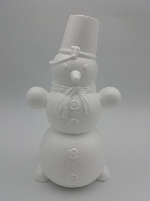 Love2art DPZ-R Заготовки для декора № 004 пенополистирол 16 х 12.5 х 28 см Снеговик