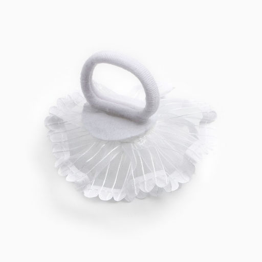 Бант для волос на резинке школьный, белый, 2 штуки, 7 см, Минни Маус