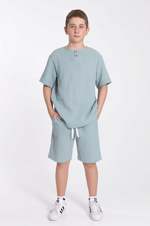 Шорты М224043б серо-зеленый