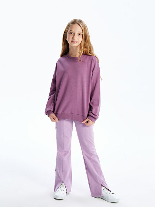 Bisiklet Yaka K?z ?ocuk Sweatshirt - Waikiki фото 5