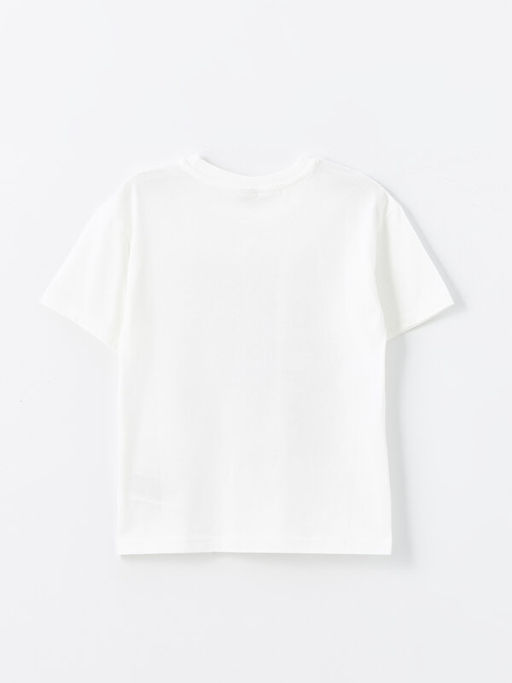 Bisiklet Yaka Bask?l? K?sa Kollu Erkek ?ocuk Ti??rt - Waikiki фото 2