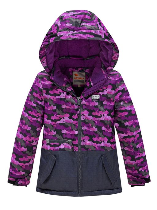 Горнолыжный костюм Valianly для девочки темно-фиолетового цвета 9016TF  фото 2