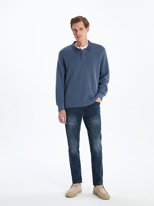 Polo Yaka Erkek Triko Kazak