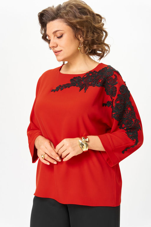 Блуза Rumoda 2277 красный дл. р.