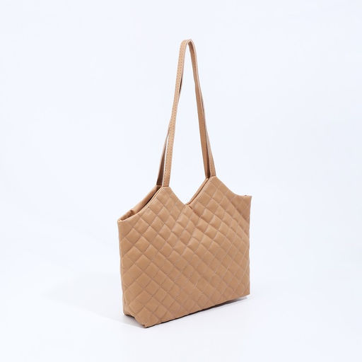 Сумка-шопер женская на магните, размер 30×9×29 см, бежевая