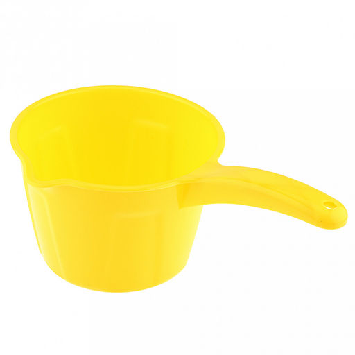Ковш пластмассовый "Лайт" 2л, д20см, h12см, желтый (Россия)