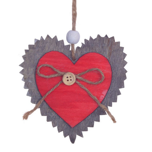 Украшение новогоднее "Сердце/Звезда/Елка", L10,5 W2 H10,5 см, 3в.