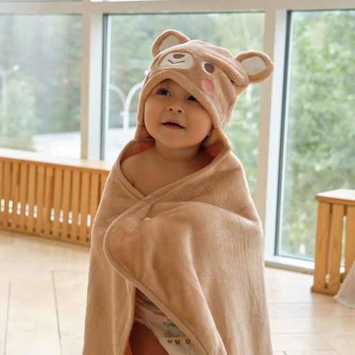 Полотенце-уголок LoveLife Мишка, 60х85 см, 100% пэ, велсофт 450 г/м2  фото 3