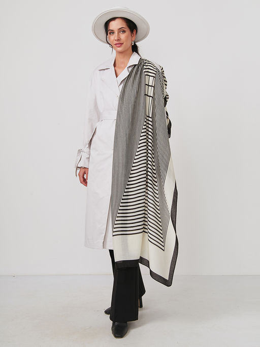 Большой, мягкий, тонкий и очень нежный двусторонний палантин - Tantino фото 4