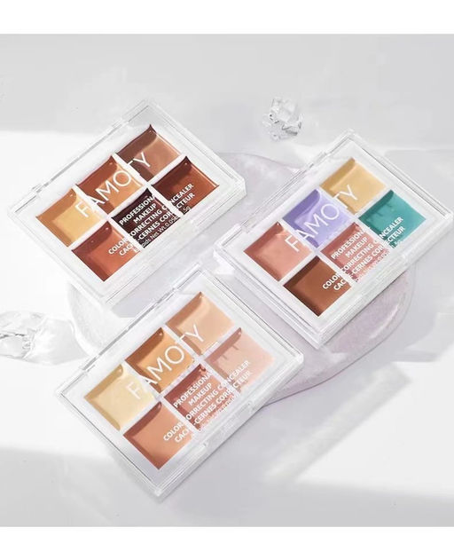 FAMOTY Палетка консилеров для лица, тон 01 - ANGEALA фото 5