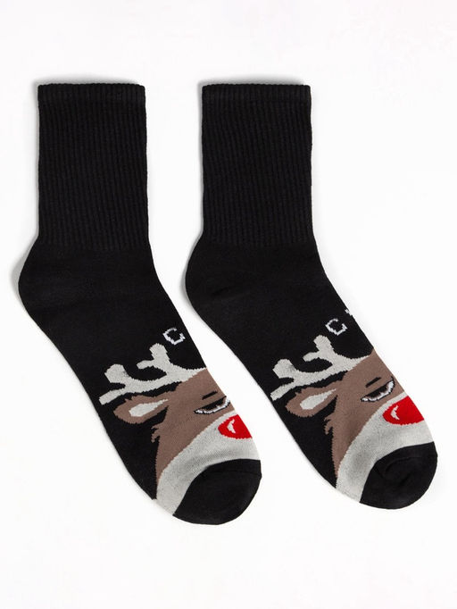 Новогодний подарочный набор термос и носки 3 пары KAFTAN Bad Santa, размер 41-44 (27-29 см)  фото 17